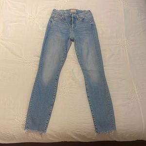 Mother Denim The Looker Ankle Fray